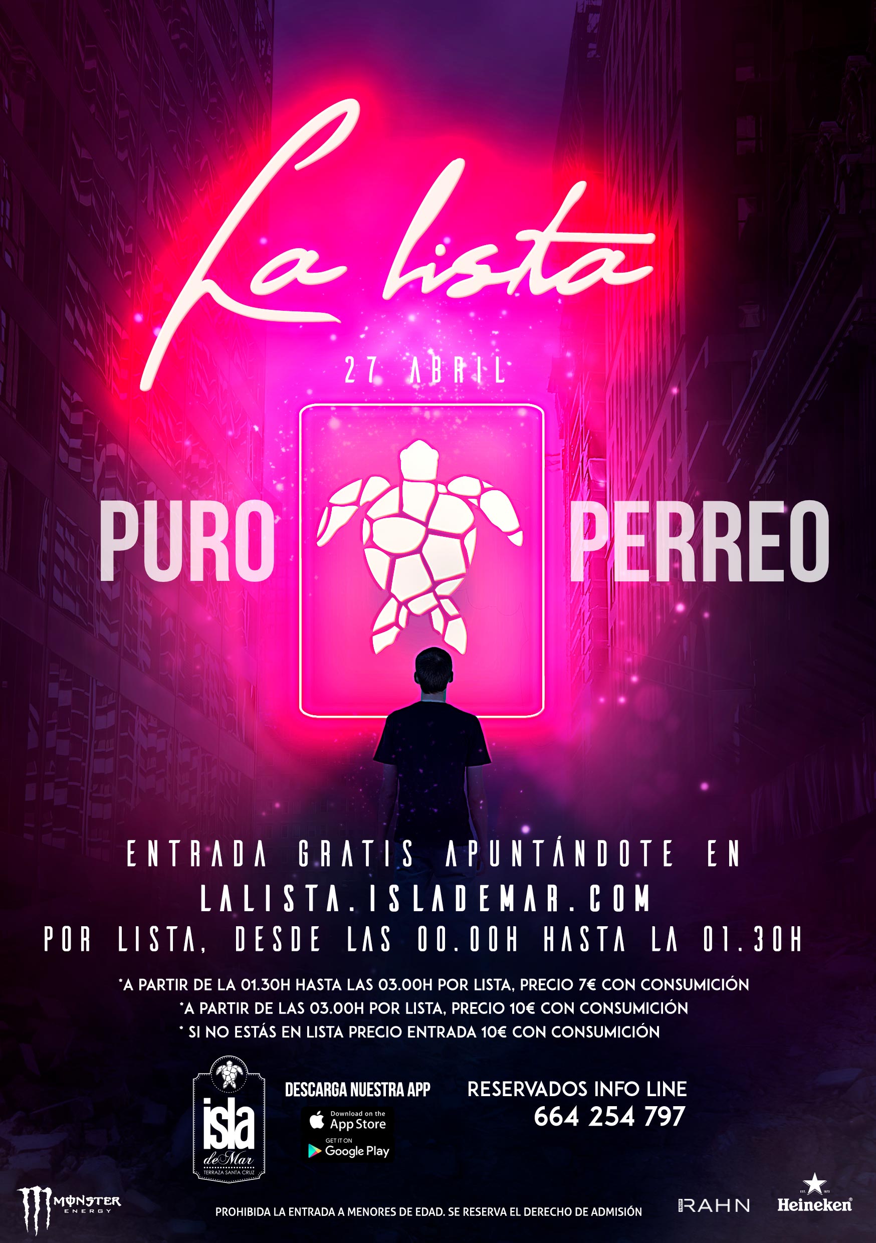la lista puro perreo terraza isla de mar