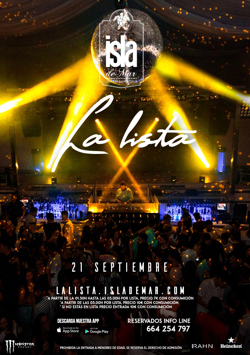 la lista de terraza isla de mar