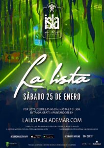 la lista del sábado terraza isla de mar