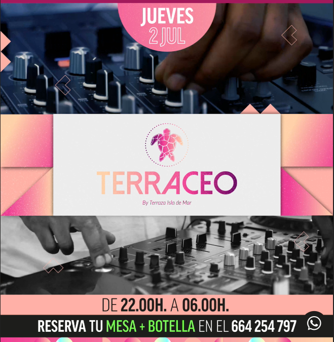 [EVENTO] Terraceo by Terraza Isla de Mar | 2 JUL 2020 | Terraza Isla de Mar